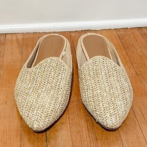 Woven Backless Loafer